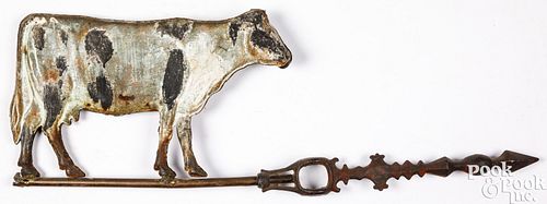 Swell bodied cow weathervane, early 20th c.