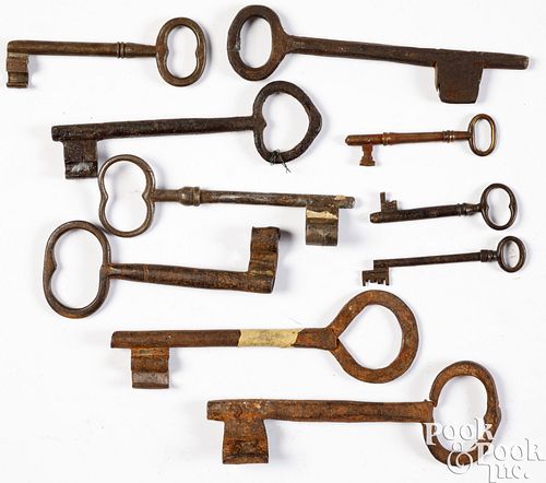 Iron keys, 18th/19th c.