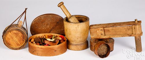 Woodenware to include noise maker, etc.
