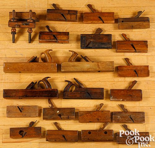 Collection of early wood planes
