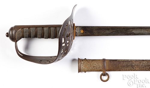 British officer's sword and scabbard
