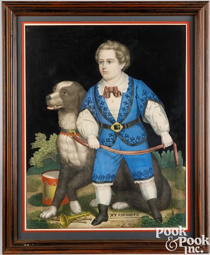 Thomas Kelly print of a boy and dog
