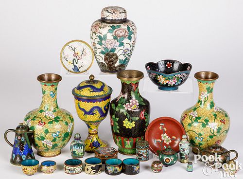 Chinese cloisonné tableware