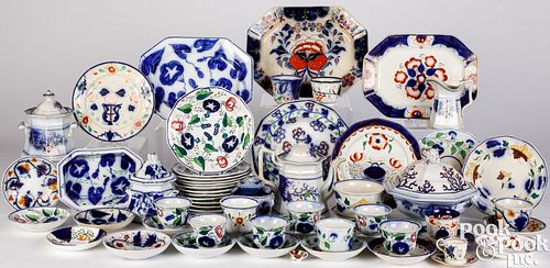 Large group of Gaudy Welsh porcelain