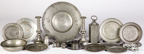 Continental pewter tableware, 18th/19th c.