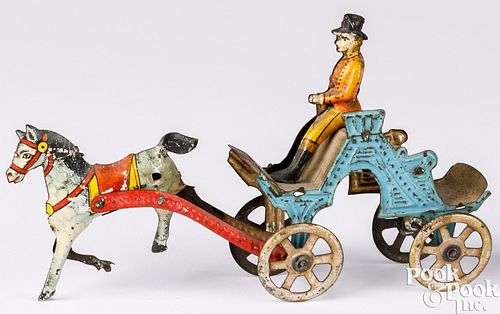 Meier tin lithograph horse penny toy