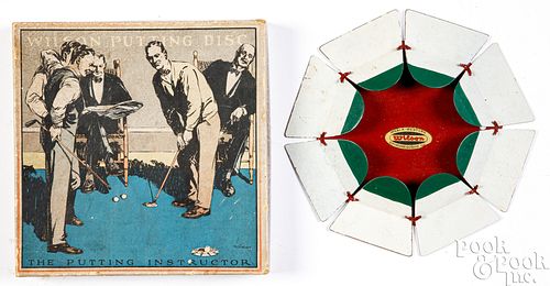 Painted tin Wilson Putting Disc