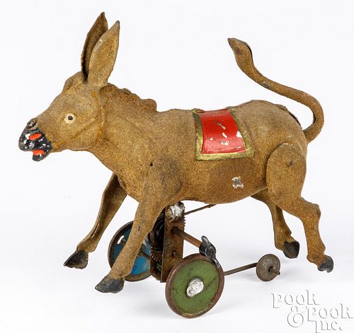 Gunthermann tin wind-up running donkey