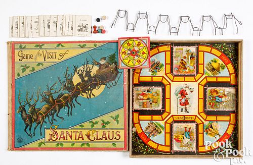 McLoughlin Game of Santa Claus board game