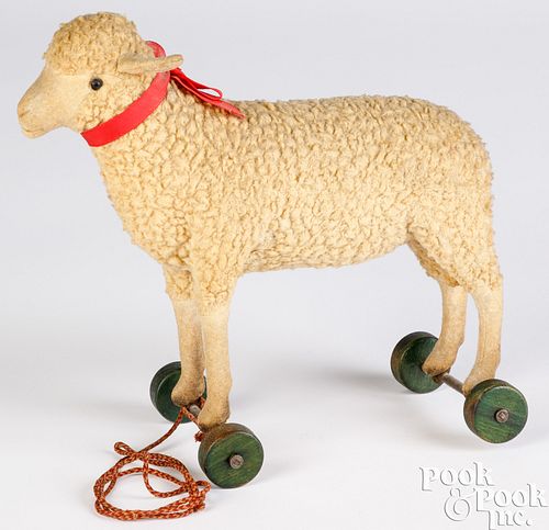 Steiff wooly sheep pull toy
