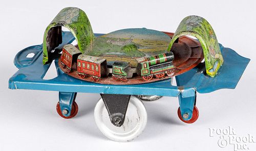 German Gely animated train pull toy