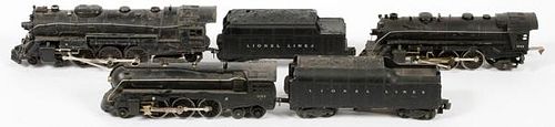 LIONEL STEAM LOCOMOTIVES AND TWO TENDERS