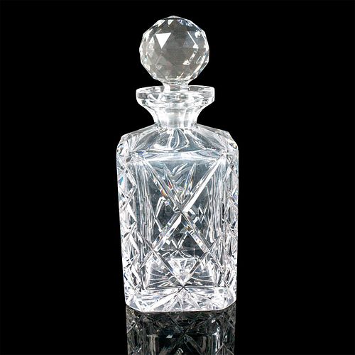 Mid-Century Style Cut Glass Decanter with Stopper