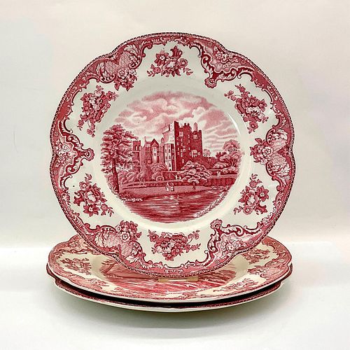 3pc Vintage Johnson Brothers Plates, Blarney Castle in 1792