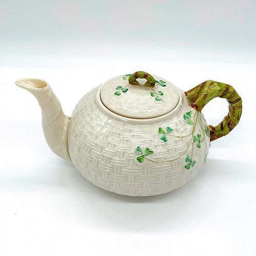 Belleek Ceramic Teapot with Lid, Shamrock
