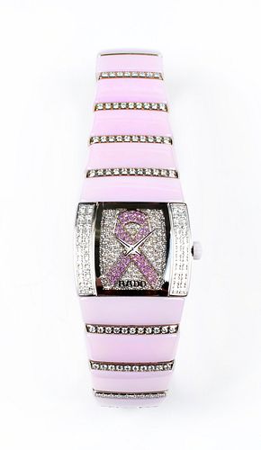 Rado Sintra Jubile Limited Edition Pink Ceramic Diamond Ladies Watch