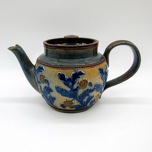 Antique Royal Doulton Stoneware Teapot with Lid