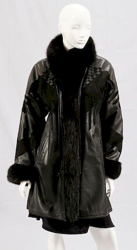 BRICKER-TUNIS FUR AND LEATHER JACKET