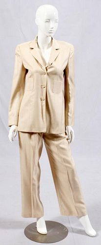 VALENTINO WOOL AND SILK BLEND PANT SUIT