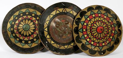 A GROUP OF PROP SHIELDS FROM MGM STUDIOS