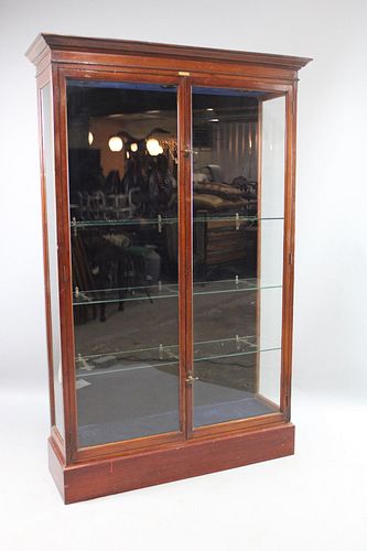 Glass Display Museum Curio Cabinet, F. Maund & E. Berg London