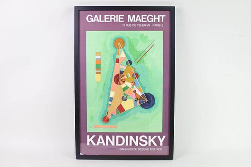 1965 Framed Wassily Kandinsky Galerie Maeght Poster