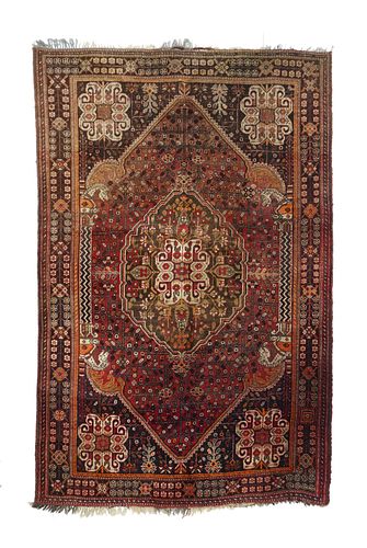 Vintage Qashqai  Rug, 5’4" x 8’4" (1.63 x 2.54 M)