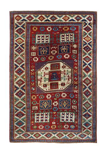 Antique Kazak Rug, 5’3” x 8’ (1.60 x 2.44 M)