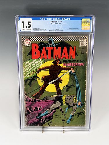 BATMAN #189 CGC 1.5 FIRST SILVER AGE SCARECROW (DC COMICS, 1967)