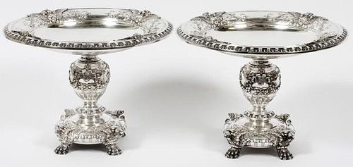 DOMINICK AND HAFF STERLING SILVER COMPOTES PAIR