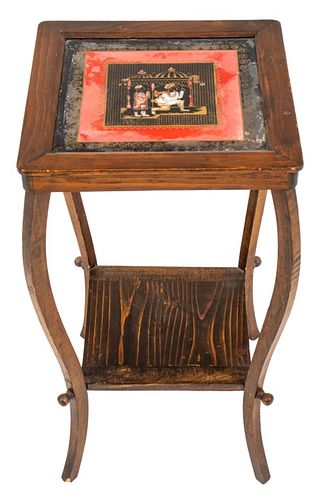 English Colonial Style Mahogany Side Table