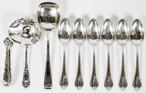 STERLING TEASPOONS AND 3 OTHERS