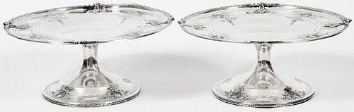 DOMINICK & HAFF STERLING SILVER COMPOTES PAIR