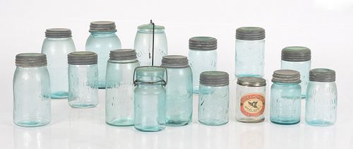 A Group of Glass Jars, Ball, Gilbert , Mason