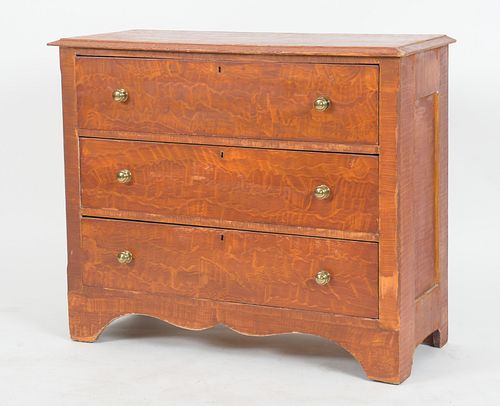 American Painted Pine Chest of Drawers