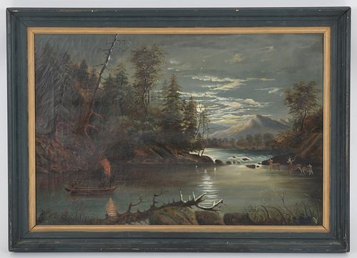 American School, 19th Century, Oil on Canvas