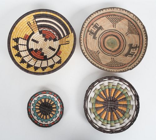 A Group of Modern Hopi Baskets