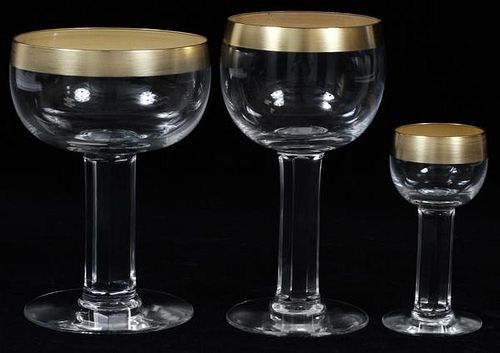 ORREFORS CRYSTAL STEMWARE 27 PIECES