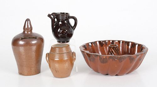 Assembled Group of Redware and Stoneware