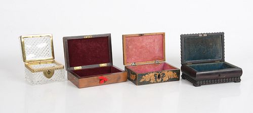 Four Antique Boxes