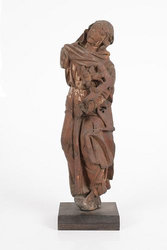 Continental Baroque Carved Figure, 18th Century