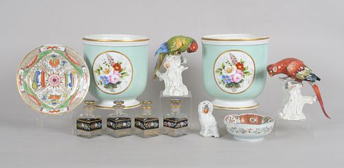 Group of Continental Porcelain, Glass and Others
