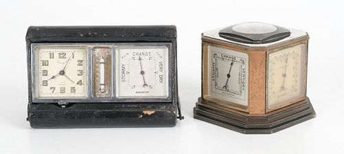 Two Early 20th Century Clock / Compendiums