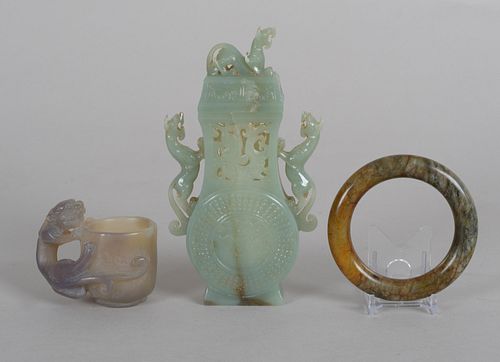 Three Pieces of Jade and Stone