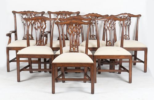 Eight George III Style Chairs, Theodore Alexander