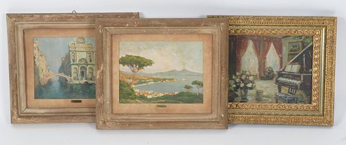 Estate Lot, Three Paintings