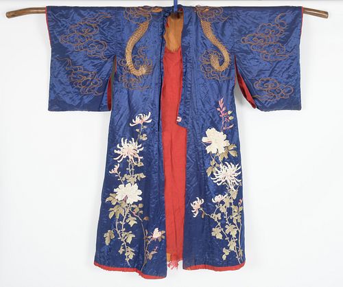 A Japanese Embroidered Robe