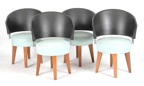 Four Chairs, Manner of Philippe Starck