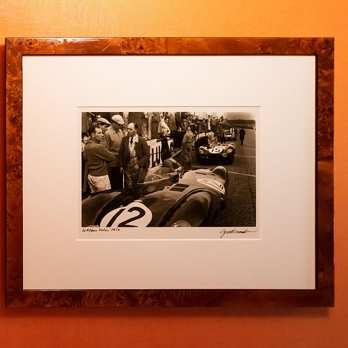 Jesse Alexander (1929-2021): Stirling Moss, Jaguar D-type, Le Mans