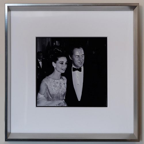 Frank Worth (1923-2000): Audrey Hepburn and Rex Harrison at Premiere of My Fair Lady